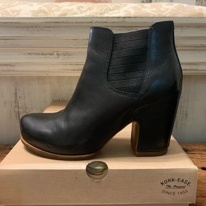 Kork-Ease Black Shirome Booties